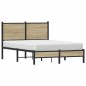 vidaXL Metallbett ohne Matratze Sonoma-Eiche 120x190 cm vidaXL Metallbett ohne Matratze Sonoma-Eiche 120x190 cm