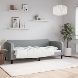 vidaXL Tagesbett Hellgrau 80x200 cm Stoff