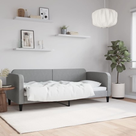 vidaXL Tagesbett Hellgrau 80x200 cm Stoff