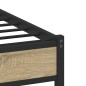 vidaXL Metallbett ohne Matratze Sonoma-Eiche 120x200 cm vidaXL Metallbett ohne Matratze Sonoma-Eiche 120x200 cm
