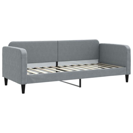vidaXL Tagesbett Hellgrau 80x200 cm Stoff