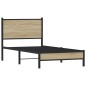 vidaXL Metallbett ohne Matratze Sonoma-Eiche 80x200 cm vidaXL Metallbett ohne Matratze Sonoma-Eiche 80x200 cm