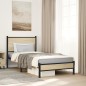 vidaXL Metallbett ohne Matratze Sonoma-Eiche 80x200 cm vidaXL Metallbett ohne Matratze Sonoma-Eiche 80x200 cm