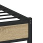 vidaXL Metallbett ohne Matratze Sonoma-Eiche 80x200 cm vidaXL Metallbett ohne Matratze Sonoma-Eiche 80x200 cm