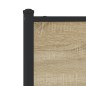 vidaXL Metallbett ohne Matratze Sonoma-Eiche 140x190 cm vidaXL Metallbett ohne Matratze Sonoma-Eiche 140x190 cm