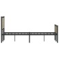 vidaXL Metallbett ohne Matratze Sonoma-Eiche 120x190 cm vidaXL Metallbett ohne Matratze Sonoma-Eiche 120x190 cm