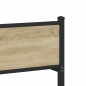 vidaXL Metallbett ohne Matratze Sonoma-Eiche 120x190 cm vidaXL Metallbett ohne Matratze Sonoma-Eiche 120x190 cm
