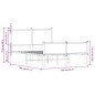 vidaXL Metallbett ohne Matratze Sonoma-Eiche 120x190 cm vidaXL Metallbett ohne Matratze Sonoma-Eiche 120x190 cm