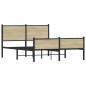 vidaXL Metallbett ohne Matratze Sonoma-Eiche 137x190 cm vidaXL Metallbett ohne Matratze Sonoma-Eiche 137x190 cm