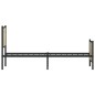 vidaXL Metallbett ohne Matratze Sonoma-Eiche 100x190 cm vidaXL Metallbett ohne Matratze Sonoma-Eiche 100x190 cm