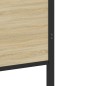 vidaXL Metallbett ohne Matratze Sonoma-Eiche 100x190 cm vidaXL Metallbett ohne Matratze Sonoma-Eiche 100x190 cm