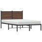 vidaXL Metallbett ohne Matratze Braun Eichen-Optik 120x200 cm vidaXL Metallbett ohne Matratze Braun Eichen-Optik 120x200 cm