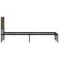 vidaXL Metallbett ohne Matratze Braun Eichen-Optik 120x200 cm vidaXL Metallbett ohne Matratze Braun Eichen-Optik 120x200 cm