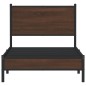 vidaXL Metallbett ohne Matratze Braun Eichen-Optik 90x200 cm vidaXL Metallbett ohne Matratze Braun Eichen-Optik 90x200 cm