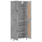 vidaXL Highboard Betongrau 69,5x34x180 cm Holzwerkstoff vidaXL Highboard Betongrau 69,5x34x180 cm Holzwerkstoff