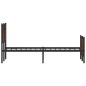 vidaXL Metallbett ohne Matratze Braun Eichen-Optik 120x190 cm vidaXL Metallbett ohne Matratze Braun Eichen-Optik 120x190 cm