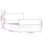vidaXL Bettgestell mit Kopf- und Fußteil Metall 120x190 cm vidaXL Bettgestell mit Kopf- und Fußteil Metall 120x190 cm