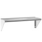 vidaXL Wandregal 100x30x31 cm Silbern Edelstahl vidaXL Wandregal 100x30x31 cm Silbern Edelstahl