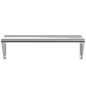 vidaXL Wandregal 100x30x31 cm Silbern Edelstahl vidaXL Wandregal 100x30x31 cm Silbern Edelstahl