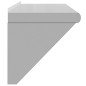 vidaXL Wandregal 100x30x31 cm Silbern Edelstahl vidaXL Wandregal 100x30x31 cm Silbern Edelstahl
