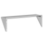 vidaXL Wandregal 100x30x31 cm Silbern Edelstahl vidaXL Wandregal 100x30x31 cm Silbern Edelstahl