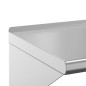 vidaXL Wandregal 100x30x31 cm Silbern Edelstahl vidaXL Wandregal 100x30x31 cm Silbern Edelstahl