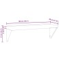 vidaXL Wandregal 100x30x31 cm Silbern Edelstahl vidaXL Wandregal 100x30x31 cm Silbern Edelstahl