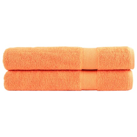 vidaXL Premium-Saunatücher SOLUND 2 Stk. Orange 80x200 cm 600 g/m²