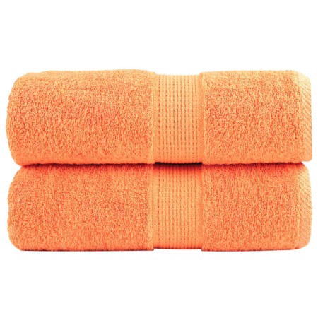 vidaXL Premium-Seiftücher SOLUND 2 Stk. Orange 30x30 cm 600 g/m²