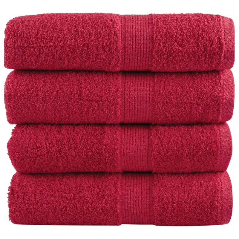 vidaXL Premium-Gästetücher SOLUND 4 Stk. Rot 30x50 cm 600 g/m² vidaXL Premium-Gästetücher SOLUND 4 Stk. Rot 30x50 cm 600 g/m²