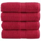vidaXL Premium-Gästetücher SOLUND 4 Stk. Rot 30x50 cm 600 g/m² vidaXL Premium-Gästetücher SOLUND 4 Stk. Rot 30x50 cm 600 g/m²