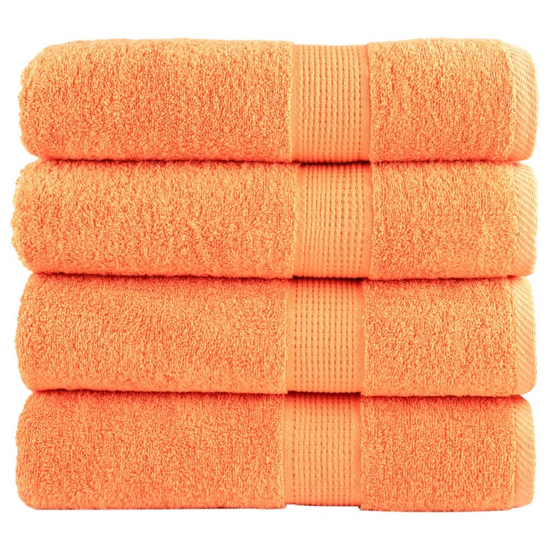 vidaXL Premium-Handtücher SOLUND 4 Stk. Orange 50x100 cm 600 g/m² vidaXL Premium-Handtücher SOLUND 4 Stk. Orange 50x100 cm 600 g/m²