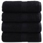 vidaXL Premium-Gästetücher SOLUND 4 Stk. Schwarz 30x50 cm 600 g/m² vidaXL Premium-Gästetücher SOLUND 4 Stk. Schwarz 30x50 cm 600 g/m²