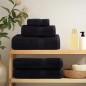 vidaXL Premium-Handtücher SOLUND 2 Stk. Schwarz 100x200 cm 600 g/m² vidaXL Premium-Handtücher SOLUND 2 Stk. Schwarz 100x200 cm 600 g/m²