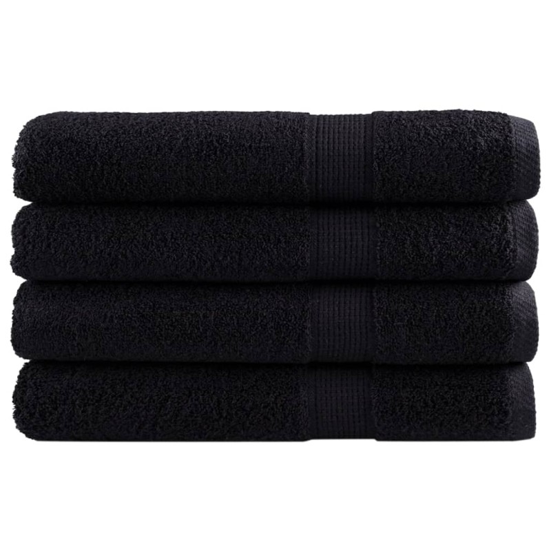 vidaXL Premium-Saunatücher SOLUND 4 Stk. Schwarz 80x200 cm 600 g/m² vidaXL Premium-Saunatücher SOLUND 4 Stk. Schwarz 80x200 cm 600 g/m²