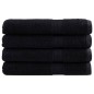 vidaXL Premium-Saunatücher SOLUND 4 Stk. Schwarz 80x200 cm 600 g/m² vidaXL Premium-Saunatücher SOLUND 4 Stk. Schwarz 80x200 cm 600 g/m²