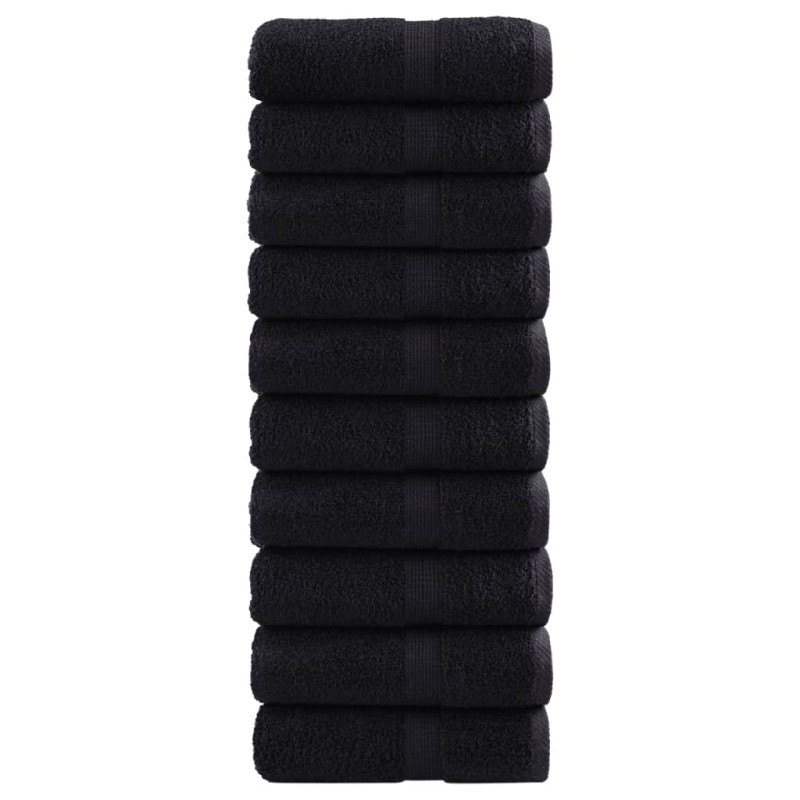 vidaXL Premium-Seiftücher SOLUND 10 Stk. Schwarz 30x30 cm 600 g/m² vidaXL Premium-Seiftücher SOLUND 10 Stk. Schwarz 30x30 cm 600 g/m²