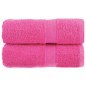 vidaXL Premium-Gästetücher SOLUND 2 Stk. Rosa 30x50 cm 600 g/m² vidaXL Premium-Gästetücher SOLUND 2 Stk. Rosa 30x50 cm 600 g/m²