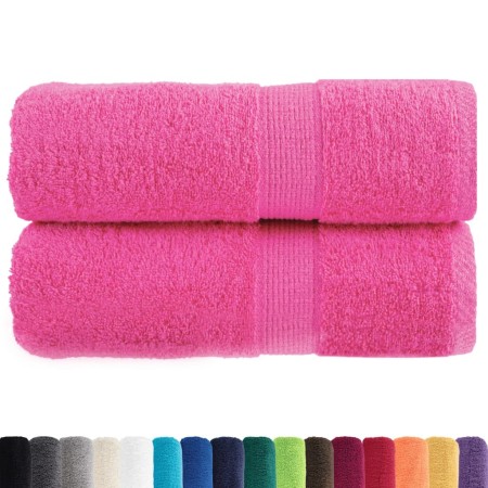 vidaXL Premium-Gästetücher SOLUND 2 Stk. Rosa 30x50 cm 600 g/m²