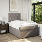 vidaXL Boxspringbett mit Matratze Taupe 120x200 cm Stoff vidaXL Boxspringbett mit Matratze Taupe 120x200 cm Stoff