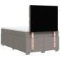 vidaXL Boxspringbett mit Matratze Taupe 120x200 cm Stoff vidaXL Boxspringbett mit Matratze Taupe 120x200 cm Stoff