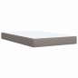 vidaXL Boxspringbett mit Matratze Taupe 120x200 cm Stoff vidaXL Boxspringbett mit Matratze Taupe 120x200 cm Stoff