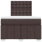 vidaXL Boxspringbett mit Matratze Dunkelbraun 120x200 cm Stoff vidaXL Boxspringbett mit Matratze Dunkelbraun 120x200 cm Stoff