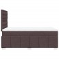 vidaXL Boxspringbett mit Matratze Dunkelbraun 120x200 cm Stoff vidaXL Boxspringbett mit Matratze Dunkelbraun 120x200 cm Stoff