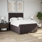 vidaXL Boxspringbett mit Matratze Dunkelbraun 140x190 cm Stoff vidaXL Boxspringbett mit Matratze Dunkelbraun 140x190 cm Stoff