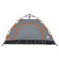 vidaXL Campingzelt 2 Personen Grau und Orange Quick Release vidaXL Campingzelt 2 Personen Grau und Orange Quick Release