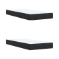 vidaXL Boxspringbett mit Matratze Schwarz 200x200 cm Samt vidaXL Boxspringbett mit Matratze Schwarz 200x200 cm Samt