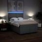 vidaXL Boxspringbett mit Matratze Dunkelgrau 140x200 cm Stoff vidaXL Boxspringbett mit Matratze Dunkelgrau 140x200 cm Stoff