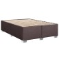 vidaXL Boxspringbett mit Matratze Dunkelbraun 140x200 cm Stoff vidaXL Boxspringbett mit Matratze Dunkelbraun 140x200 cm Stoff
