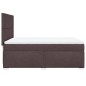 vidaXL Boxspringbett mit Matratze Dunkelbraun 140x200 cm Stoff vidaXL Boxspringbett mit Matratze Dunkelbraun 140x200 cm Stoff